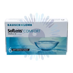 Μηνιαίοι σφαιρικοί φακοί επαφής BAUSCH + LOMB SofLens COMFORT 6 και Υγρό Διάλυμα Πολλαπλών Χρήσεων Avizor All Clean Soft