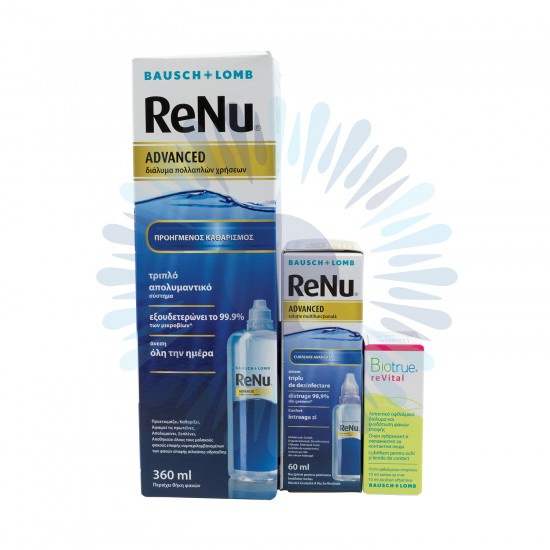 Διάλυμα Πολλαπλών Χρήσεων BAUSCH + LOMB ReNu ADVANCED Διάλυμα Πολλαπλών Χρήσεων BAUSCH + LOMB ReNu ADVANCED